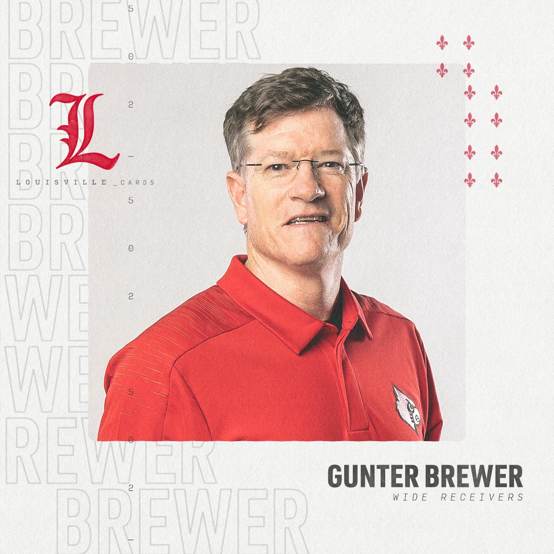 Gunter Brewer Hired as Wide Receivers Coach For Louisville Football – The Crunch Zone