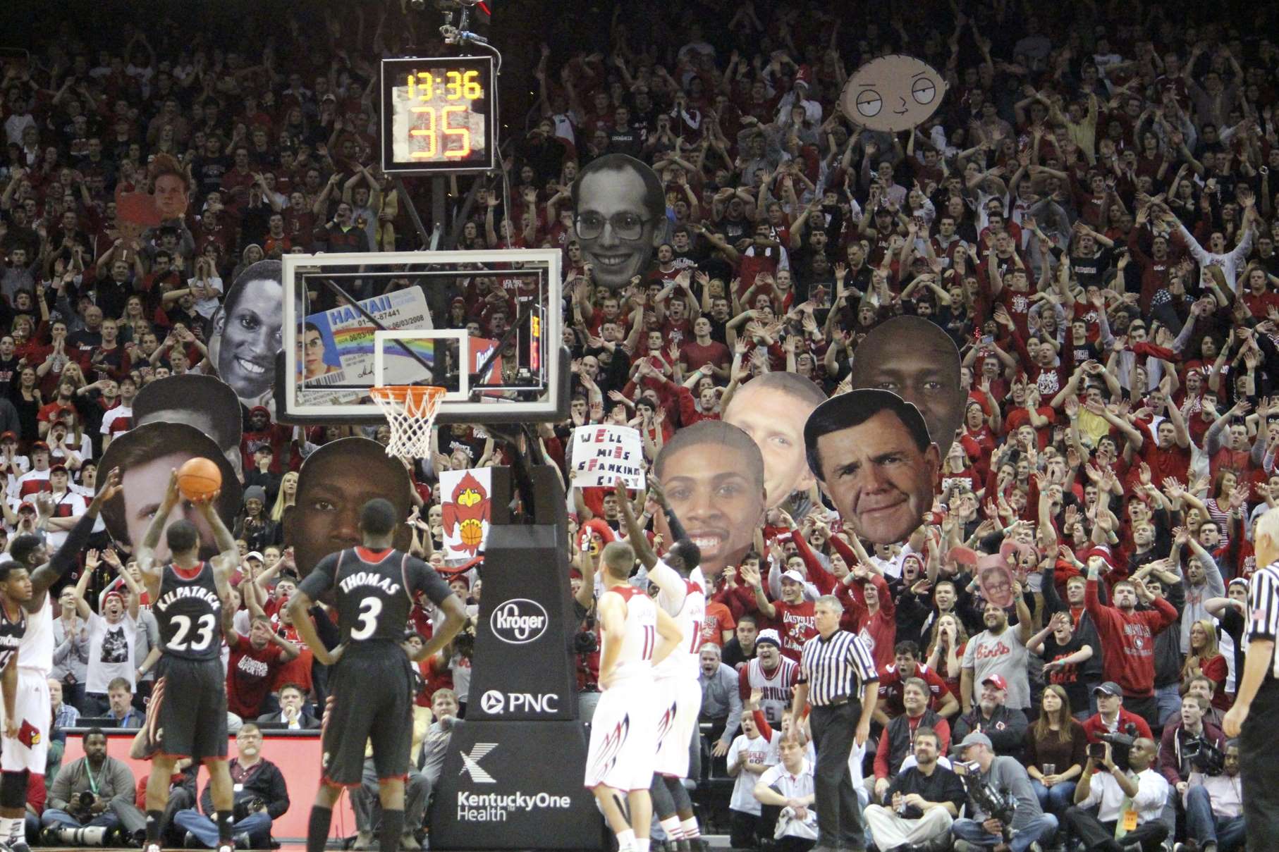 Sean Kilpatrick Louisville vs. Cincinnati 2013 Basketball Fans Heads