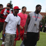 Montrezl Harrell, Terry Rozier, Wayne Blackshear Football Spring Game 2013 Photo By Mike Lindsay