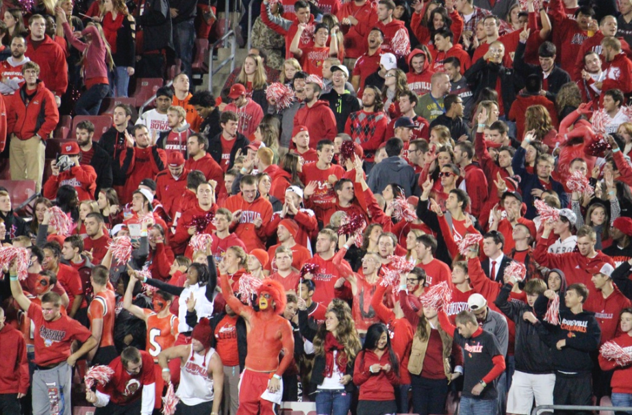 Louisville Football Fans Student Section Photo by Mike Lindsay