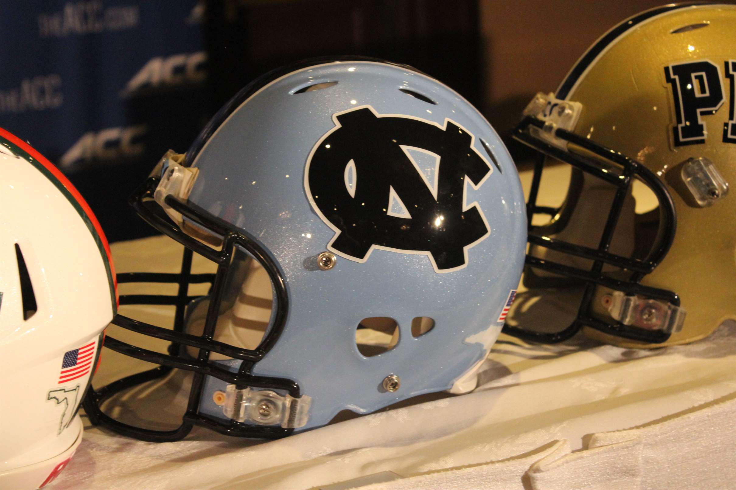 North Carolina (UNC) Helmet 2014 ACC Kickoff Photo by Mark Blankenbaker