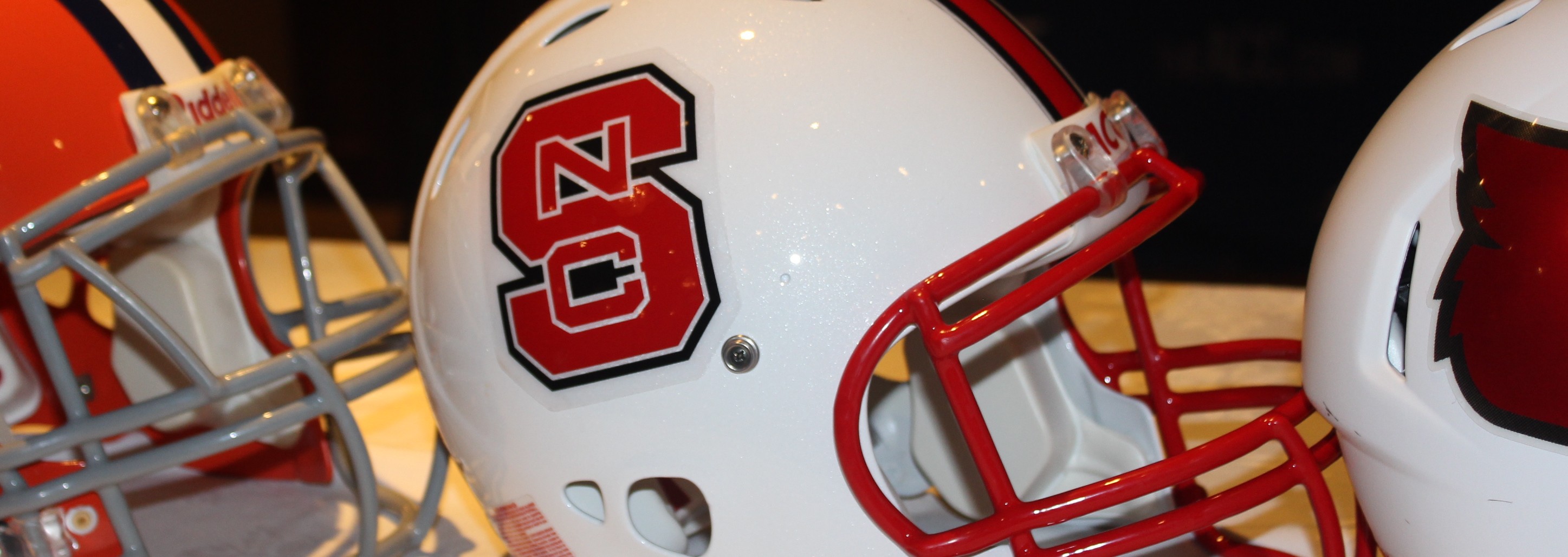 North Carolina State (NC State) Helmet 2014 ACC Kickoff Photo by Mark Blankenbaker