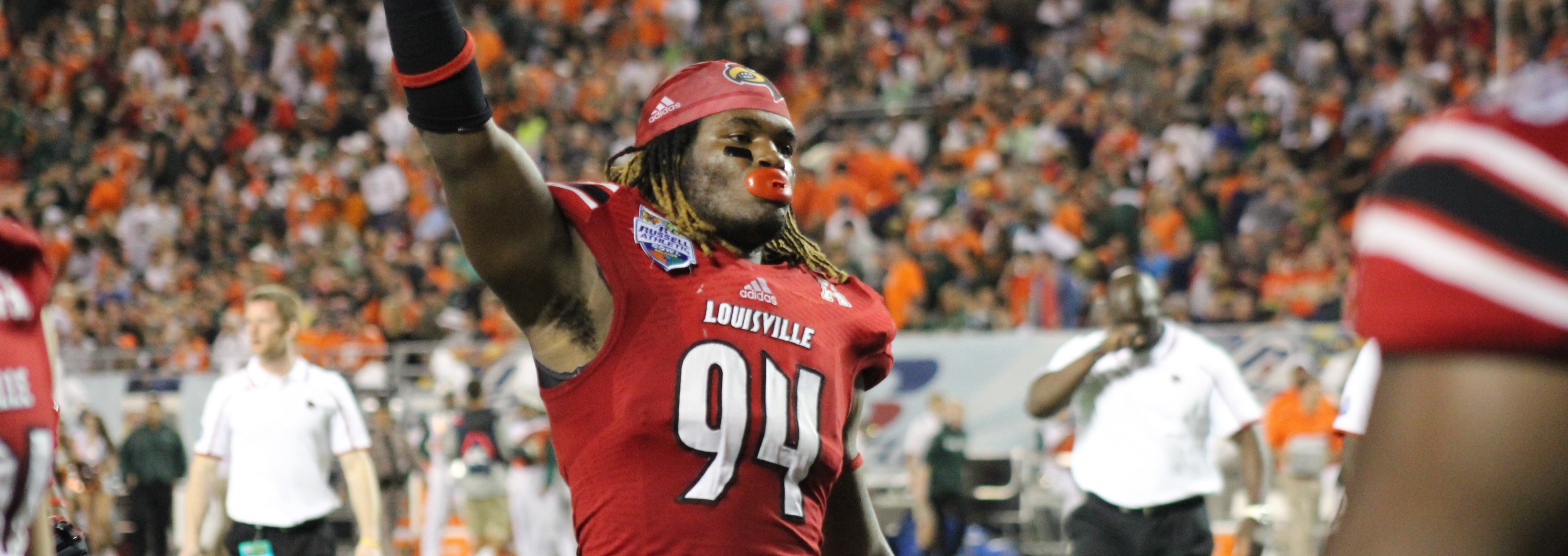 Lorenzo Mauldin Russell Athletic Bowl 2013 Louisville vs. Miami Photo By Mark Blankenbaker Fitted