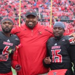 Clint Hurtt, Eli Rogers, Andrew Johnson Senior Day Louisville vs. Kentucky 2014 Governor's Cup 11-29-2014 Photo by Michael Lindsay