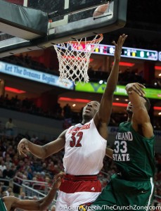 Chinanu Onuaku vs. Cleveland State 2014 Photo by Adam Creech