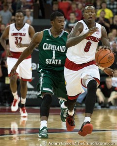 Terry Rozier Louisville vs. Cleveland State 2014 Photo by Adam Creech