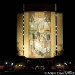 The Mural "Touchdown Jesus" Louisville vs. Notre Dame Photo by Adam Creech