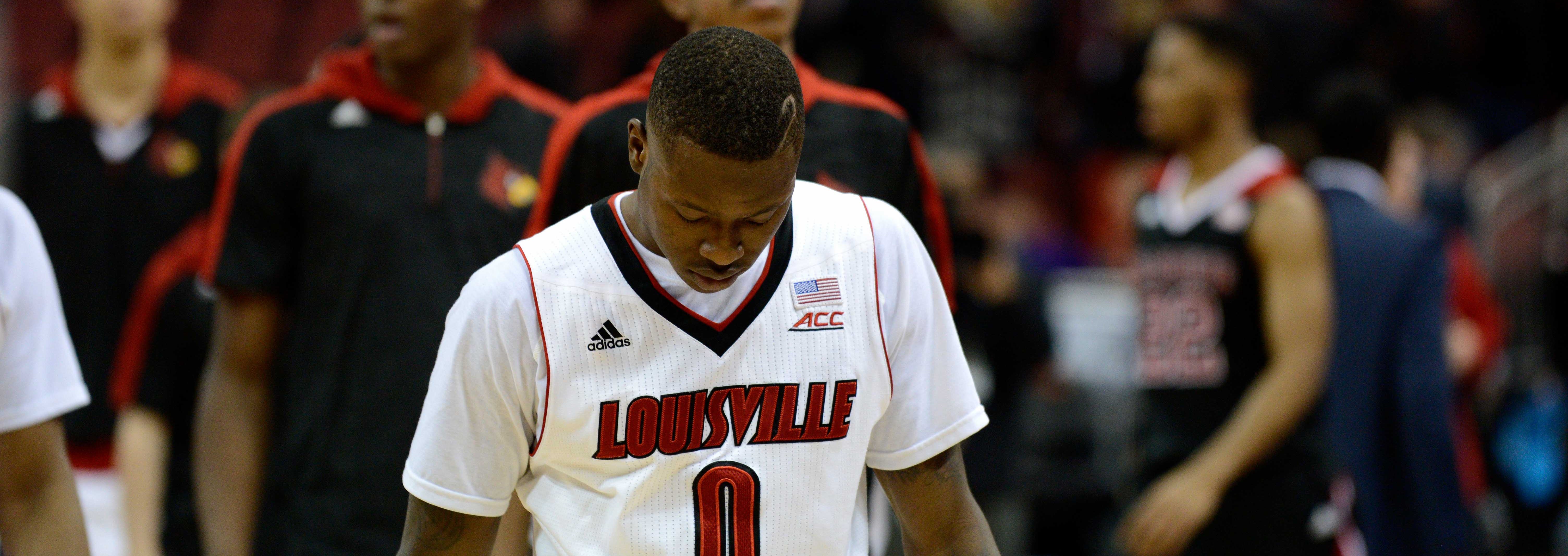 Terry Rozier Louisville vs. NC State 2-14-2015 Photo by Adam Creech Fitted