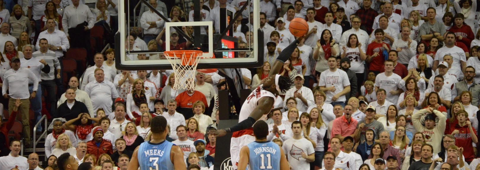 Montrezl Harrell Alley Oop Louisville vs. North Carolina 1-31-2015 Photo by Seth Bloom Fitted