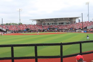 Jim Patterson Stadium Louisville vs. Michigan 5-31-15 Photo by Mark Blankenbaker