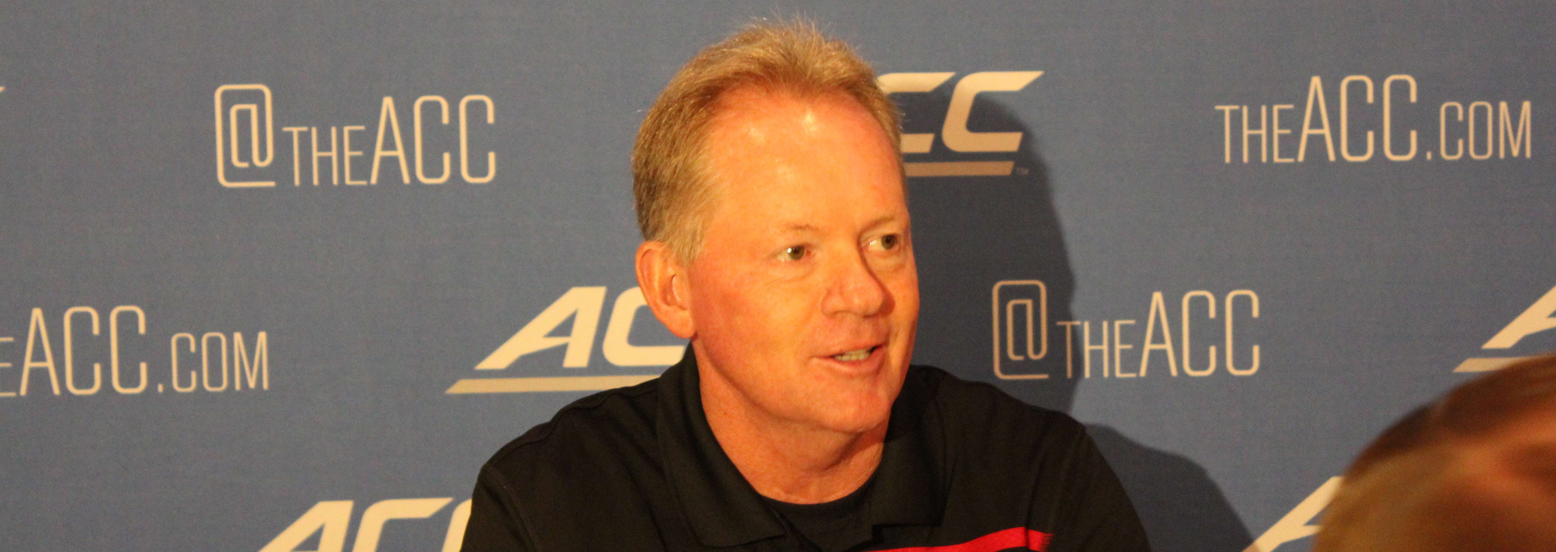 Bobby Petrino 2015 ACC Kickoff Photo by Mark Blankenbaker Fitted