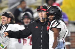 Scott Satterfield, Tutu Atwell Louisville vs. Georgia Tech 10-9-2020