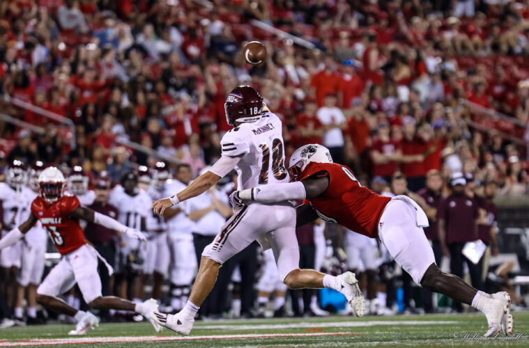Dez Tell Louisville vs. Eastern Kentucky 9-11-2021 Photo by William Caudill