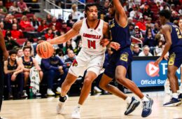 Dre Davis Louisville vs. Notre Dame Photo by William Caudill 1-22-2022 Photo by William Caudill