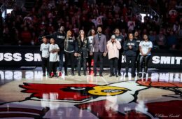 Russ Smith Jersey/Number Retirement Louisville vs. Notre Dame Photo by William Caudill 1-22-2022 Photo by William Caudill