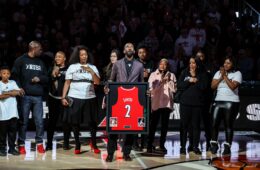 Russ Smith Jersey/Number Retirement Louisville vs. Notre Dame Photo by William Caudill 1-22-2022 Photo by William Caudill