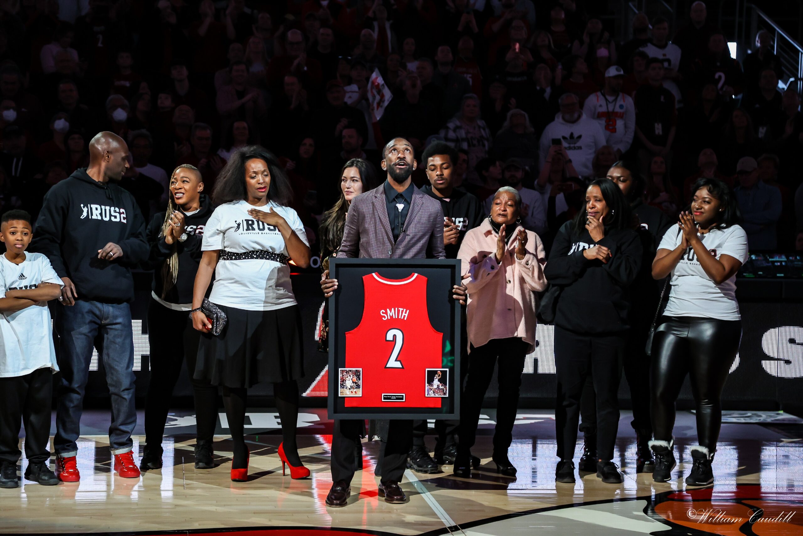 Watch: Russ Smith Gets His No. 2 Jersey Retired - Sports