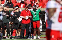 Scott Satterfield, Malik Cunningham Spring Football 2022, Photo by William Caudill