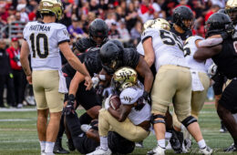 Defense Louisville vs. #10 Wake Forest 10-22-2022 Photo by William Caudill, TheCrunchZone.com
