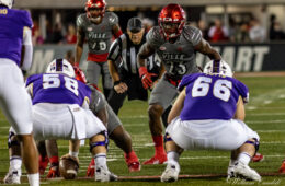 KJ Cloyd Louisville vs. James Madison 11-5-2022 Photo by William Caudill, TheCrunchZone.com