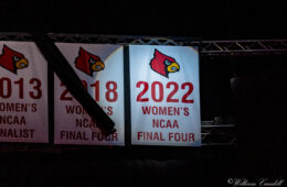 2022 Final Four Banner Louisville vs. Cincinnati 11-7-2022 Photo by William Caudill, TheCrunchZone.com