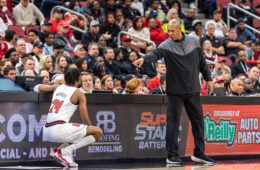 Kenny Payne, Jae'Lyn Withers Louisville vs. Western Kentucky 12-14-2022 Photo by William Caudill