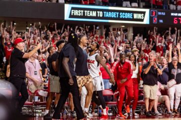Russ Smith, Jordan Nwora, Montrezl Harrell, TBT, Freedom Hall. The Ville. 7-26-2023, Photo by William Caudill, TheCrunchZone.com