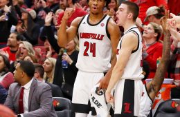 Dwayne Sutton, Ryan McMahon Louisville vs. Virginia 2-8-2020 Photo by William Caudill TheCrunchZone.com