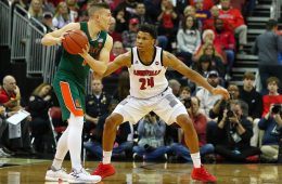 Dwayne Sutton Louisville vs. Miami 1-6-2019 Photo by William Caudill, TheCrunchZone.com