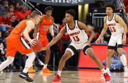 David Johnson Louisville vs. Miami 1-7-2021 Photo by William Caudill, TheCrunchZone.com