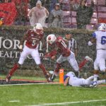 Rodjay Burns Punt Return for TD (Football) Louisville vs. Indiana State, 9-8-2018. Photo by William Caudill, TheCrunchZone.com