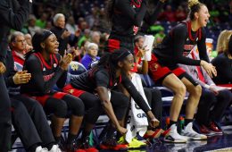 Bench Louisville vs. Notre Dame 1-30-2020 Photo by William Caudill, TheCrunchZone.com