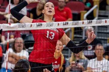 Louisville Volleyball vs. Creighton 9-15-2024 Photo by William Caudill, TheCrunchZone.com