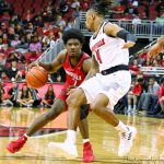 Darius Perry, Khwan Fore Louisville Basketball Red/White Scrimmage 10-21-2018 Photo by William Caudill