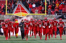 Intro, Louie, Scott Satterfield, Run Out Louisville vs. Syracuse 11-23-2019 Photo by William Caudill, TheCrunchZone.com