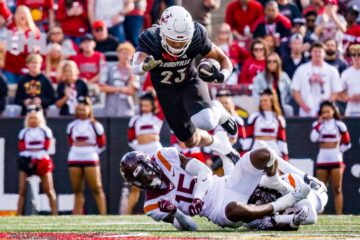 Isaac Guerendo Louisville vs. Virginia Tech 11-4-2023, Photo by William Caudill, TheCrunchZone.com