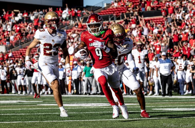 Ahmari Huggins-Bruce Louisville vs. Boston College 9-23-2023 Photo by William Caudill, TheCrunchZone.com