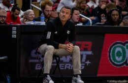 Jeff Walz Louisville vs. Boston College 1-25-2024 Photo by William Caudill, TheCrunchZone.com