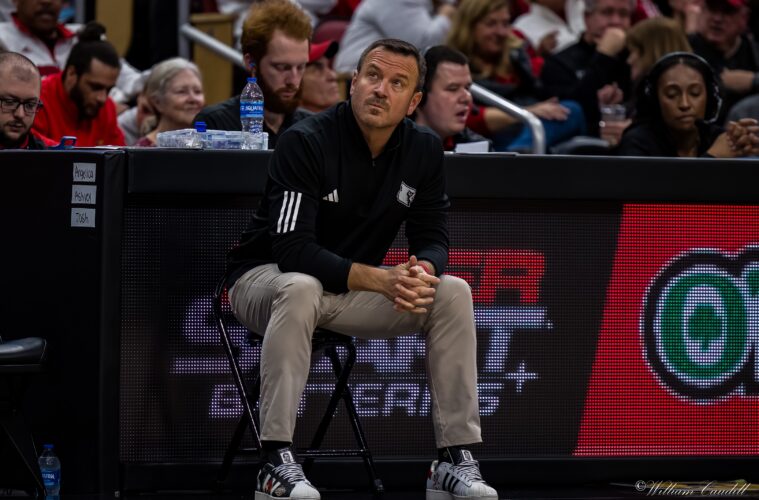 Jeff Walz Louisville vs. Boston College 1-25-2024 Photo by William Caudill, TheCrunchZone.com