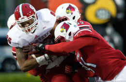 Trevon Young, Keith Kelsey, and an unknown Cardinal Louisville vs. North Carolina State 10-18-2014 Photo by Adam CreechTrevon Young, Keith Kelsey, and an unknown Cardinal Louisville vs. North Carolina State 10-18-2014 Photo by Adam Creech
