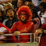 Gary the Redbird Louisville vs. Alabama 51-14, 9-1-2018. Photo by William Caudill, TheCrunchZone.com