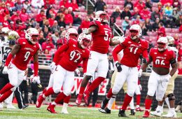 Amonte Caban, Malik Clark, CJ Avery, Michael Boykin, Henry Famurewa Louisville vs. Wake Forest 10-27-2018 Photo by William Caudill TheCrunchZone.com