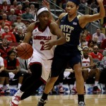 Myisha Hines-Allen Star Wars Night Louisville Women's Basketball vs. Pitt 2-28-2016 Photo by William Caudill