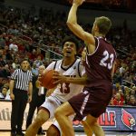 Jordan Nwora, Louisville Basketball vs. Bellarmine by William Caudill, 11-7-2017, TheCrunchZone.com
