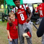 Lamar Jackson Citrus Bowl Louisville vs. LSU Kids Day 12-29-2016 Photo by William Caudill TheCrunchZone.com