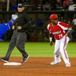 Devin Hairston Louisville Baseball vs. Kentucky 4-4-2017 Photo by William Caudill TheCrunchZone.com