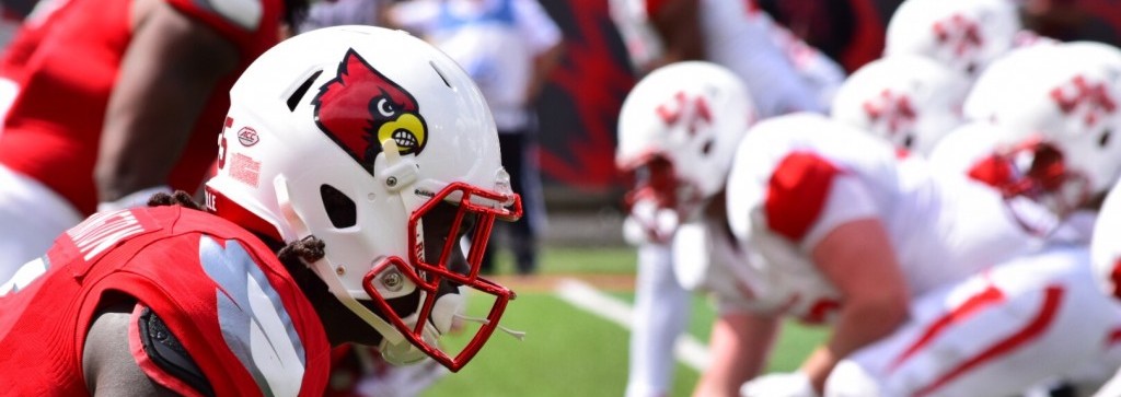 Trumaine Washington Louisville vs. Houston Photo by Seth Bloom 9-12-2015 Fitted