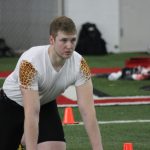 Colin Holba Louisville Football Pro Day 3-30-2017 Photo by Mark Blankenbaker, TheCrunchZone.com