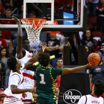 Deng Adel, Darius Perry, Jordan Nwora Louisville Basketball vs. George Mason by William Caudill, 11-12-2017, TheCrunchZone.com