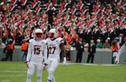 Trumaine Washington, Jermaine Reve Louisville vs. NC State 10-3- 2015 Photo by Mark Blankenbaker